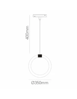Lámpara colgante de carril magnético Fine – Beneito & Faure – Lámpara LED circular