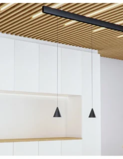 Lámpara colgante de carril magnético 48V Zoe – Beneito & Faure – Lámpara decorativa LED 2700K/3000K, Ø 7,2 cm