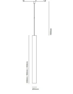 Lámpara colgante de carril 48V BCN 30 - Nexia - Lámpara tubular LED