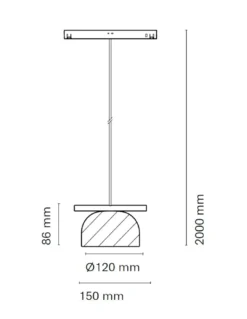 Lámpara colgante de carril 48V Belle Cristal - Nexia - Lámpara de vidrio