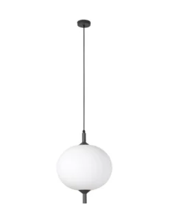 Lámpara colgante de exterior Saigon - Faro - Lámpara tipo bola en blanco opaco