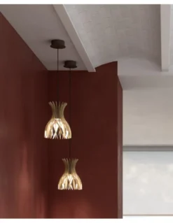 Lámpara colgante de madera Domita - Bover