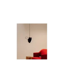 Lámpara colgante de metal negro 1 luz - Nod - Milán
