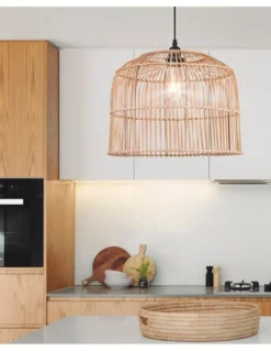 Lámpara colgante de ratán Bento - AJP - Lámpara de techo estilo boho chic