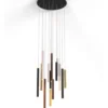 Lámpara Colgante de techo Cala - Mantra - 14 luces con plafón redondo, idónea para grandes techos