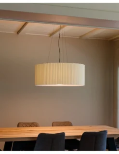 Lámpara colgante de techo LAP - Milán - Lámpara decorativa traslúcida color crudo