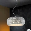 Lámpara colgante Diamond – Schuller – Pantalla de cristal, altura regulable