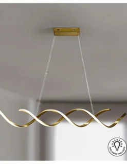 Lámpara colgante Dido – Schuller – Diseño moderno dorado brillante