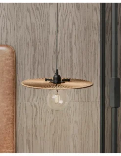 Lámpara colgante Disk - Massmi - Pantalla de cuerda trenzada