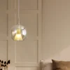 Lámpara colgante Elsa – Mantra – Diseño de cristal, pantalla redonda