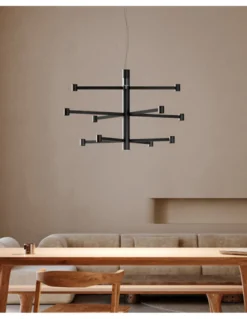 Lámpara colgante empotrable Art Chandelier - Arkoslight - Lámpara minimalista de 3 alturas