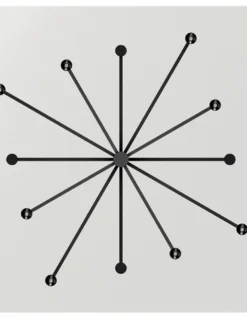 Lámpara colgante empotrable Art Chandelier - Arkoslight - Lámpara minimalista de 3 alturas