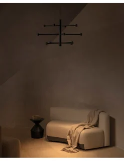 Lámpara colgante empotrable Art Chandelier - Arkoslight - Lámpara minimalista de 3 alturas