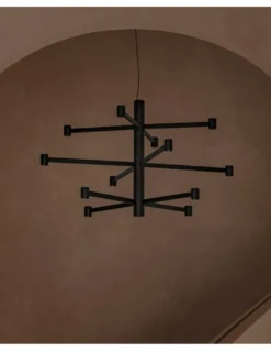 Lámpara colgante empotrable Art Chandelier - Arkoslight - Lámpara minimalista de 3 alturas