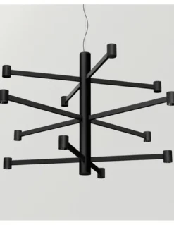 Lámpara colgante empotrable Art Chandelier - Arkoslight - Lámpara minimalista de 3 alturas