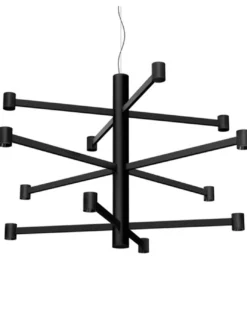 Lámpara colgante empotrable Art Chandelier - Arkoslight - Lámpara minimalista de 3 alturas