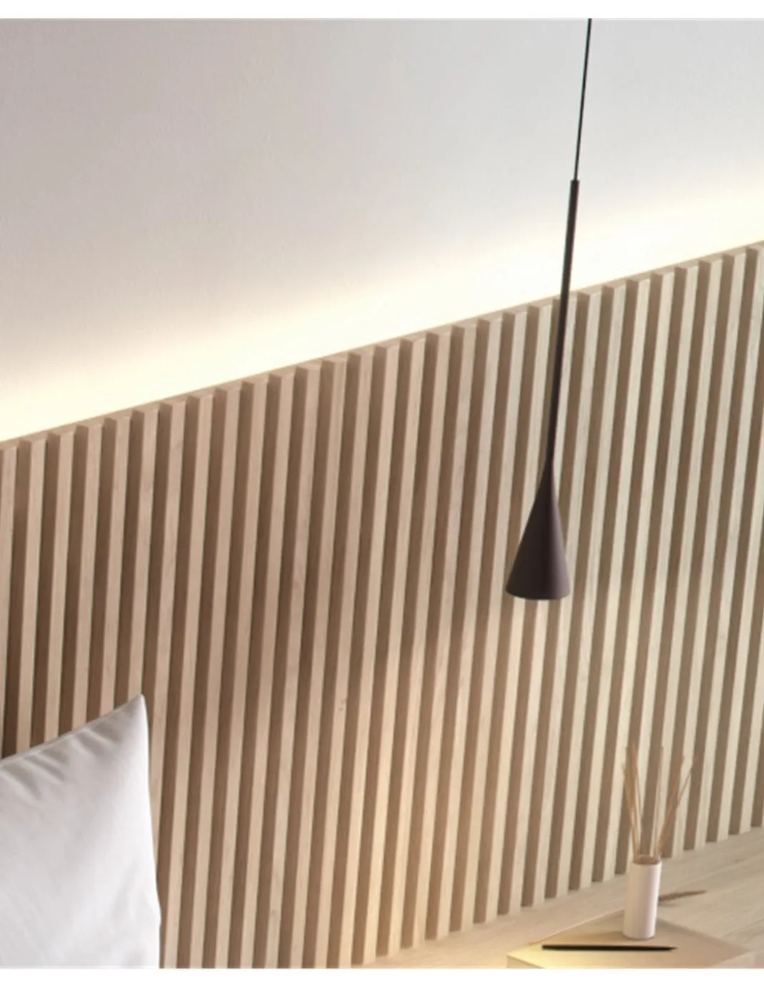 Lámpara colgante empotrable Skybell Plus - Bover - Lámpara minimalista regulable en ebano negro