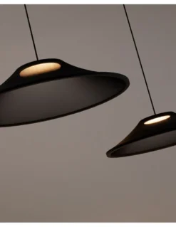 Lámpara colgante empotrable Warp - Arkoslight - Pantalla textil, translúcida