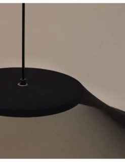 Lámpara colgante empotrable Warp - Arkoslight - Pantalla textil, translúcida