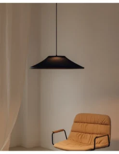 Lámpara colgante empotrable Warp - Arkoslight - Pantalla textil, translúcida
