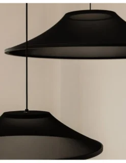 Lámpara colgante empotrable Warp - Arkoslight - Pantalla textil, translúcida