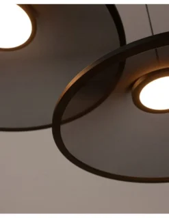 Lámpara colgante empotrable Warp - Arkoslight - Pantalla textil, translúcida
