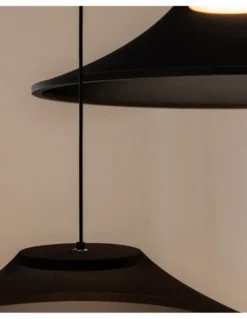Lámpara colgante empotrable Warp - Arkoslight - Pantalla textil, translúcida