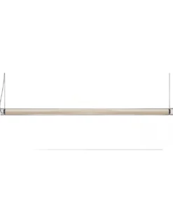 Lámpara colgante Estela - LZF Lamps - Diseño horizontal, lámpara de vidrio borosilicato y madera