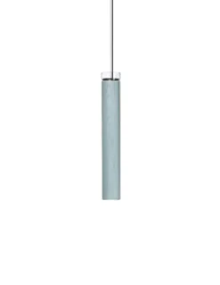 Lámpara colgante Estela Vertical - LZF - Lámpara de techo LED tubular, madera+vidrio