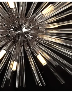 Lámpara colgante Evasión – Schuller – Lámpara esferoidal fabricada en cristal transparente