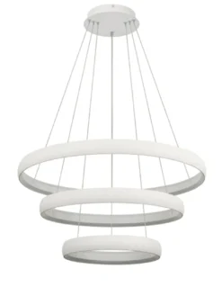 Lámpara colgante Flats - Mantra - Lámpara LED de diseño con triple aro luminoso