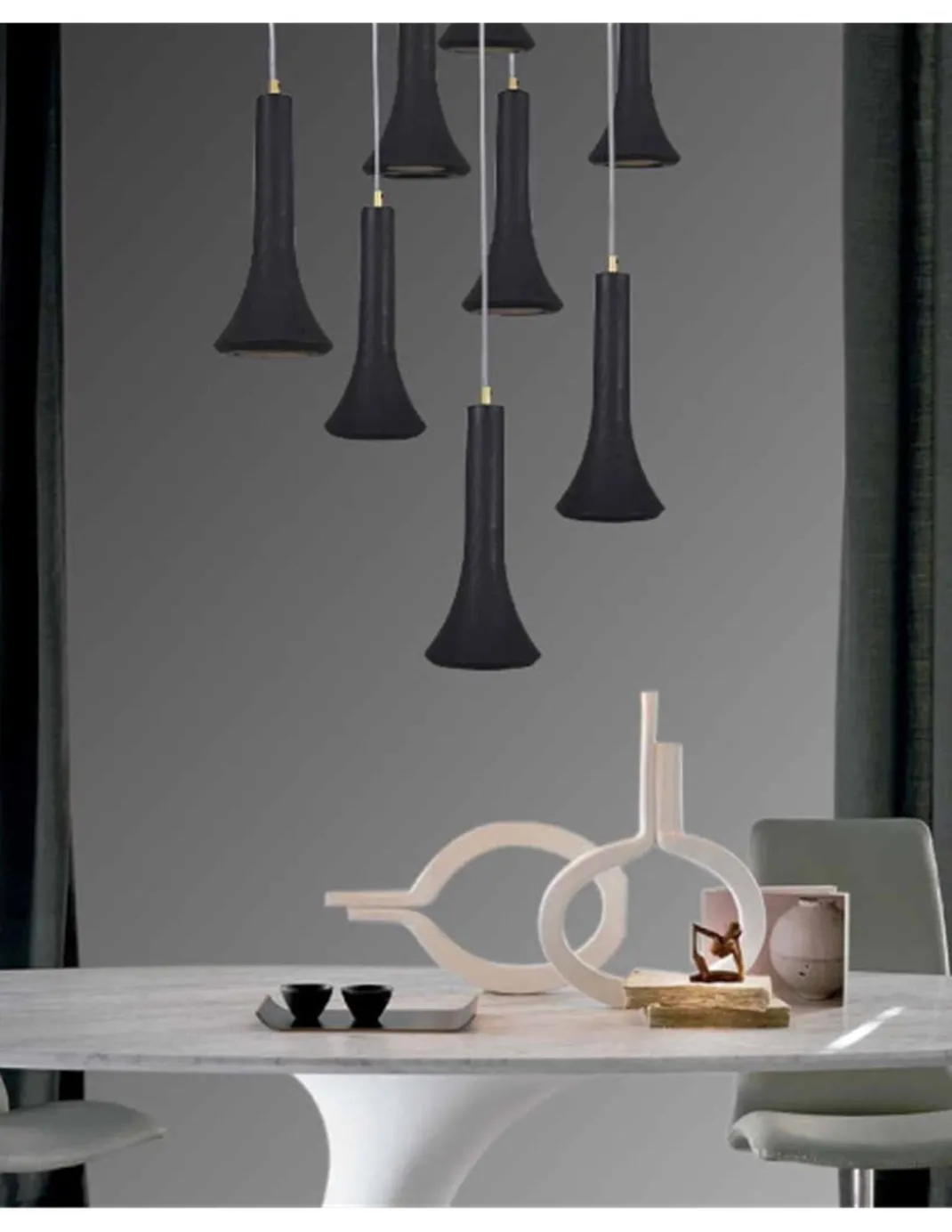 Lámpara colgante Fleche – Fokobu – Lámpara moderna de madera de abedul, disponible en 2 colores
