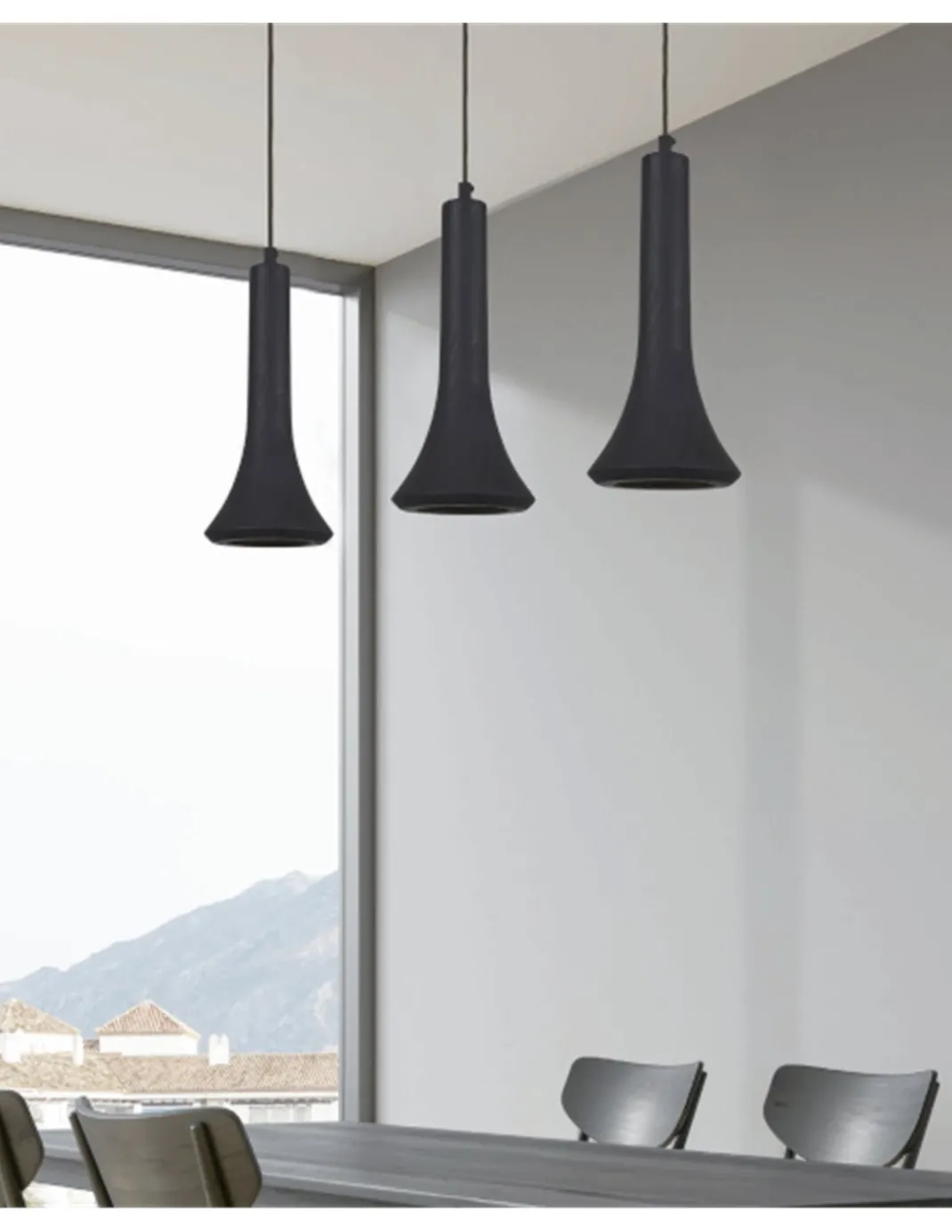 Lámpara colgante Fleche – Fokobu – Lámpara moderna de madera de abedul, disponible en 2 colores