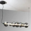 Lámpara colgante Gladis - Schuller - Posición horizontal o vertical, tulipas de cristal soplado