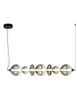 Lámpara colgante Gladis - Schuller - Posición horizontal o vertical, tulipas de cristal soplado