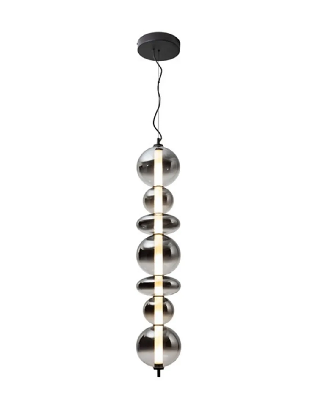 Lámpara colgante Gladis - Schuller - Posición horizontal o vertical, tulipas de cristal soplado