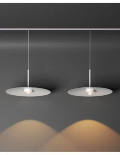 Lámpara colgante Hat 48V – Beneito & Faure – Lámpara de carril LED con altura regulable