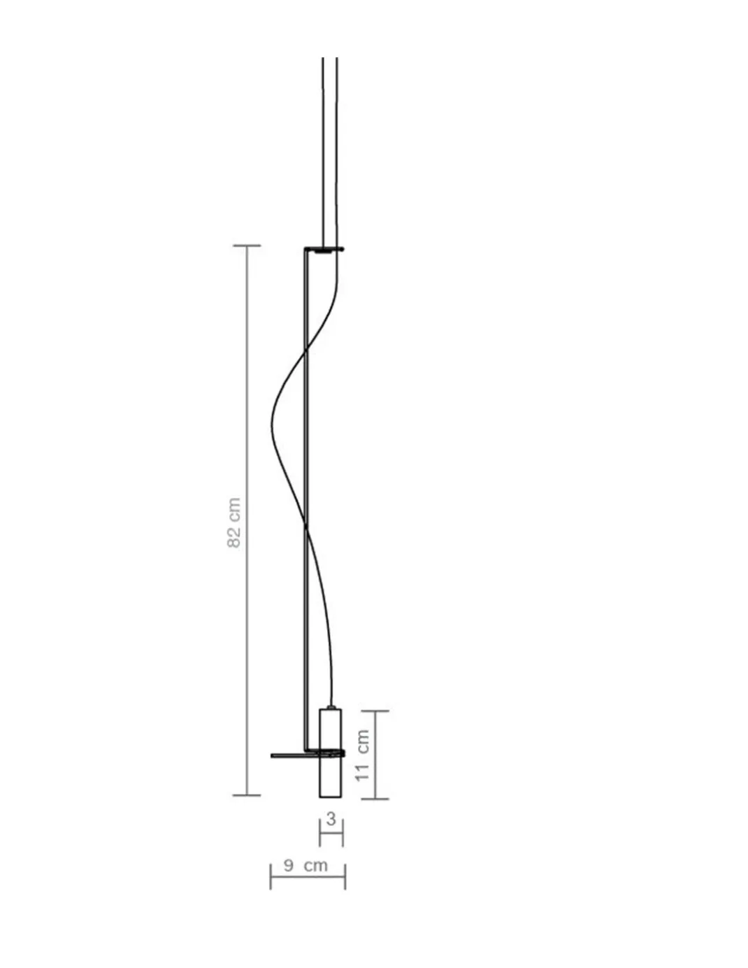 Lámpara colgante Hold - Luxcambra - Lámpara con tensor, luz directa