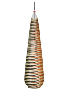 Lámpara colgante Ibisi Medium - PET Lamp - Pantalla de fibras naturales de bambú, artesanal