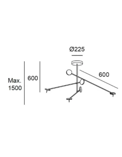 Lámpara colgante Invisible - LedsC4 - Diseño minimalista decorativo, LED regulable y orientable