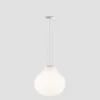 Lámpara colgante Isabelle 40 – Faro – Lámpara de cristal, acabado blanco