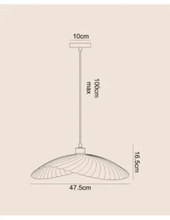 Lámpara colgante Judy - IDP Lampshades - Lámpara colgante blanca