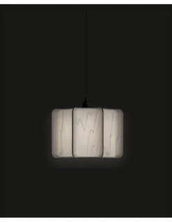 Lámpara colgante Kactos - LZF - Pantalla de madera en varios colores, diseño artesanal