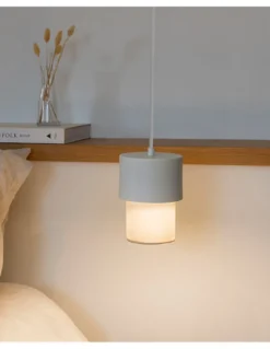 Lámpara colgante Kan XS – Luxcambra – Pantalla de metal y cotonet, Ø 11,5 cm