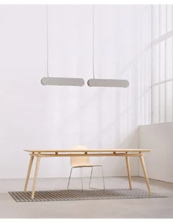 Lámpara colgante Kipu – Luz Negra – Lámpara lineal acústica fabricada en fieltro PET