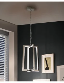 Lámpara colgante Kuma – Schuller – Lámpara de acero inoxidable LED