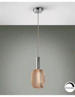 Lámpara colgante Micrón – Schuller – Lámpara decorativa con doble tulipa