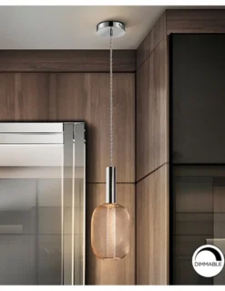 Lámpara colgante Micrón – Schuller – Lámpara decorativa con doble tulipa