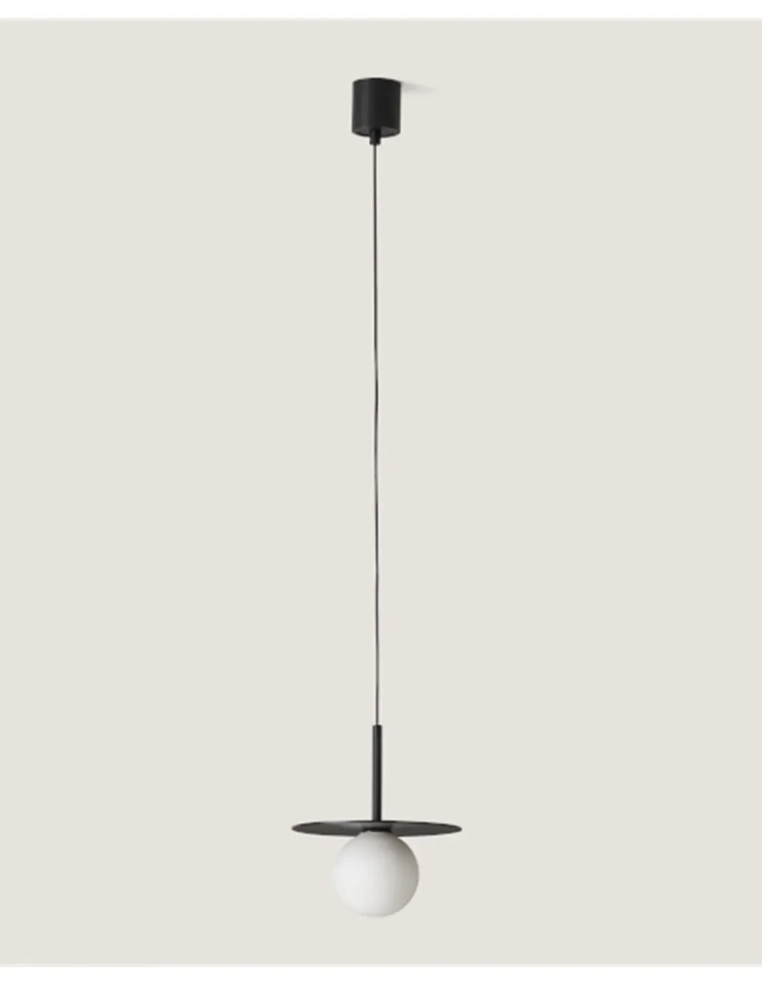 Lámpara colgante Miro – Aromas – Lámpara de techo blanco o negro, LED 2700K, 20 cm