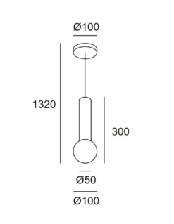 Lámpara Colgante Mist - LedsC4 - Lámpara IP44 idónea para baño